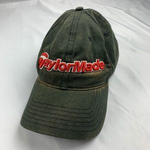 Taylor Made Tmax Brown Golfing Hat Buckle Back